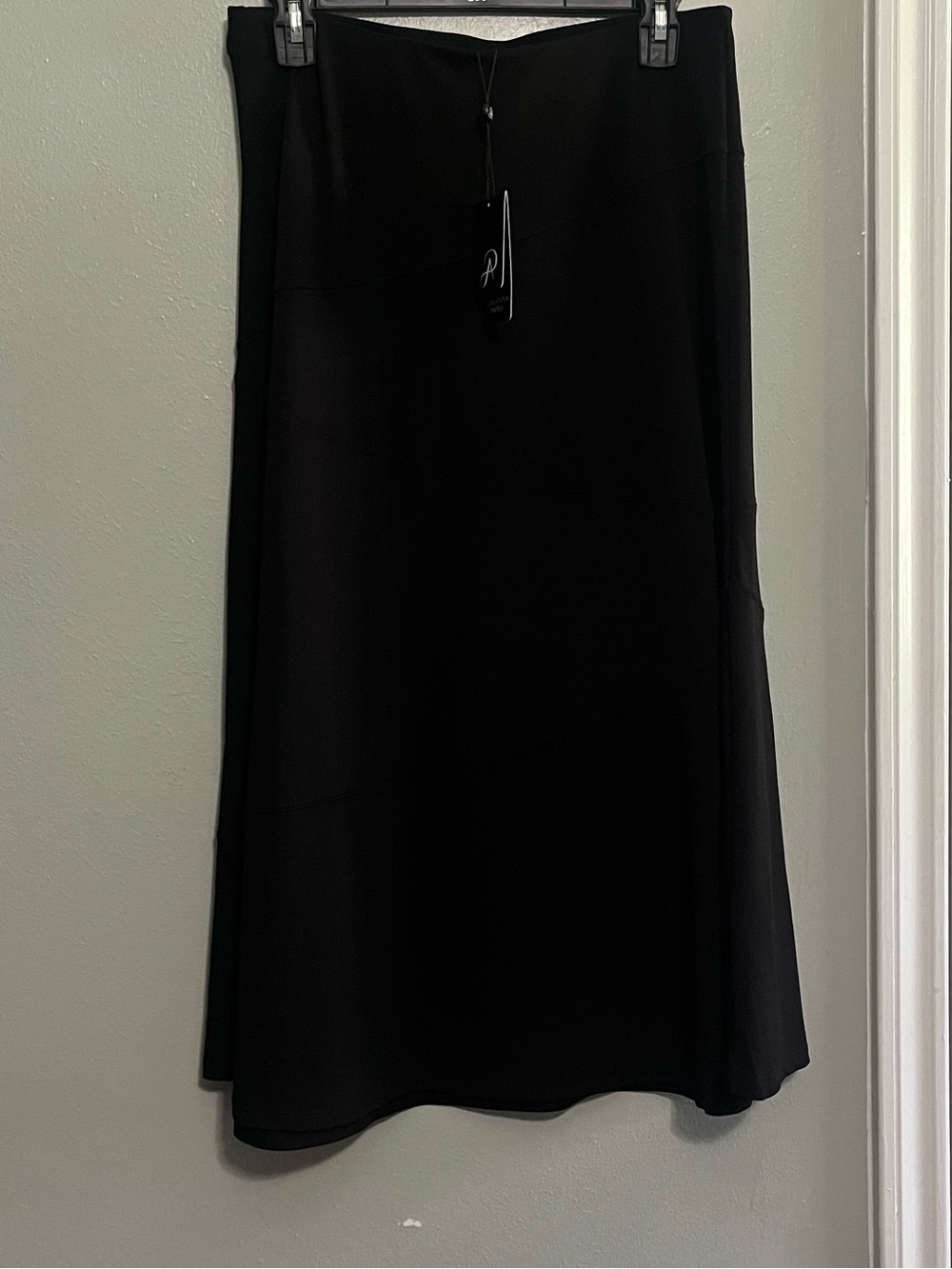 Adrianna Papell Black Midi Skirt